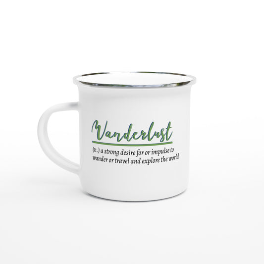 Wanderlust Enamel Mug