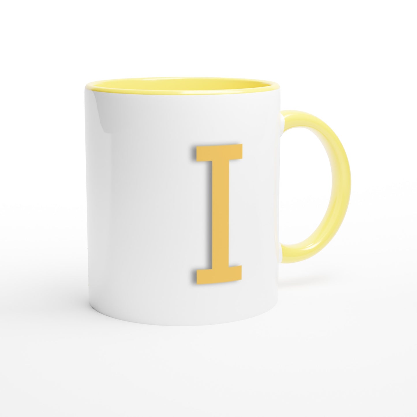 'I' Letter Mug