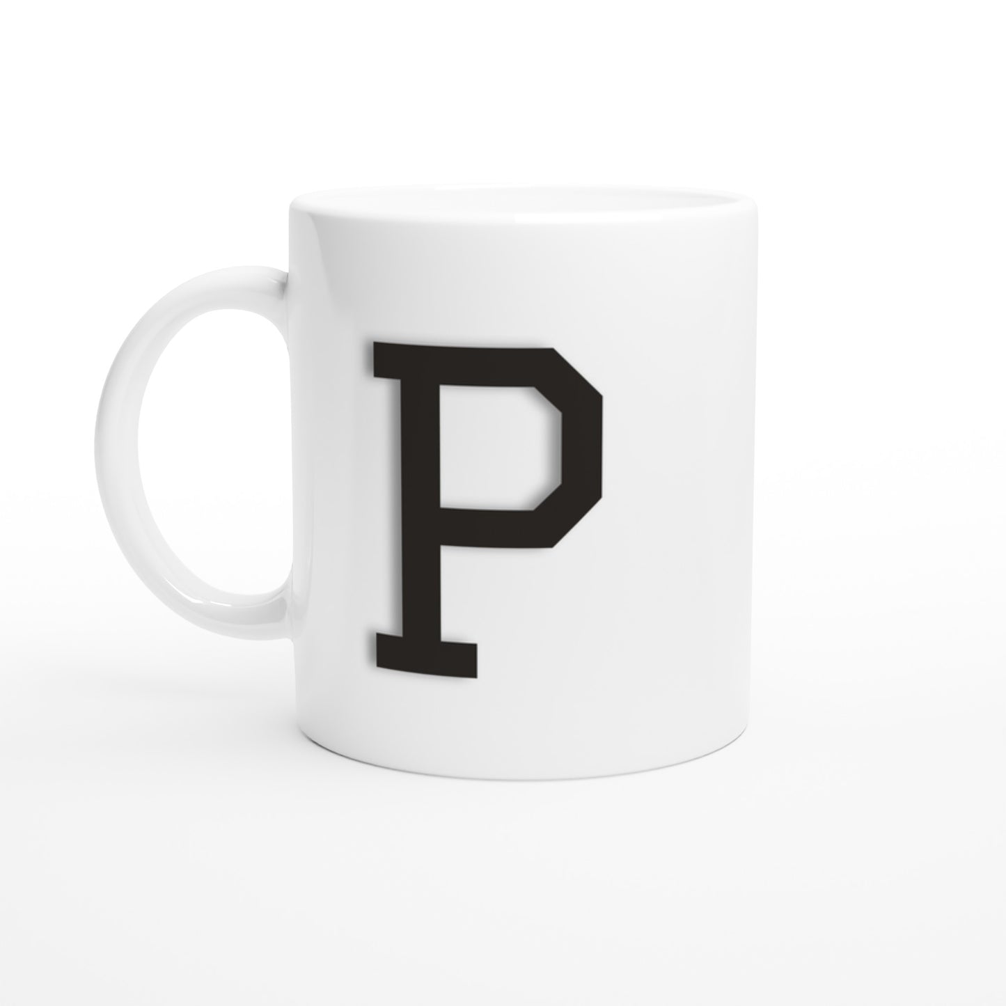 'P' Letter Mug