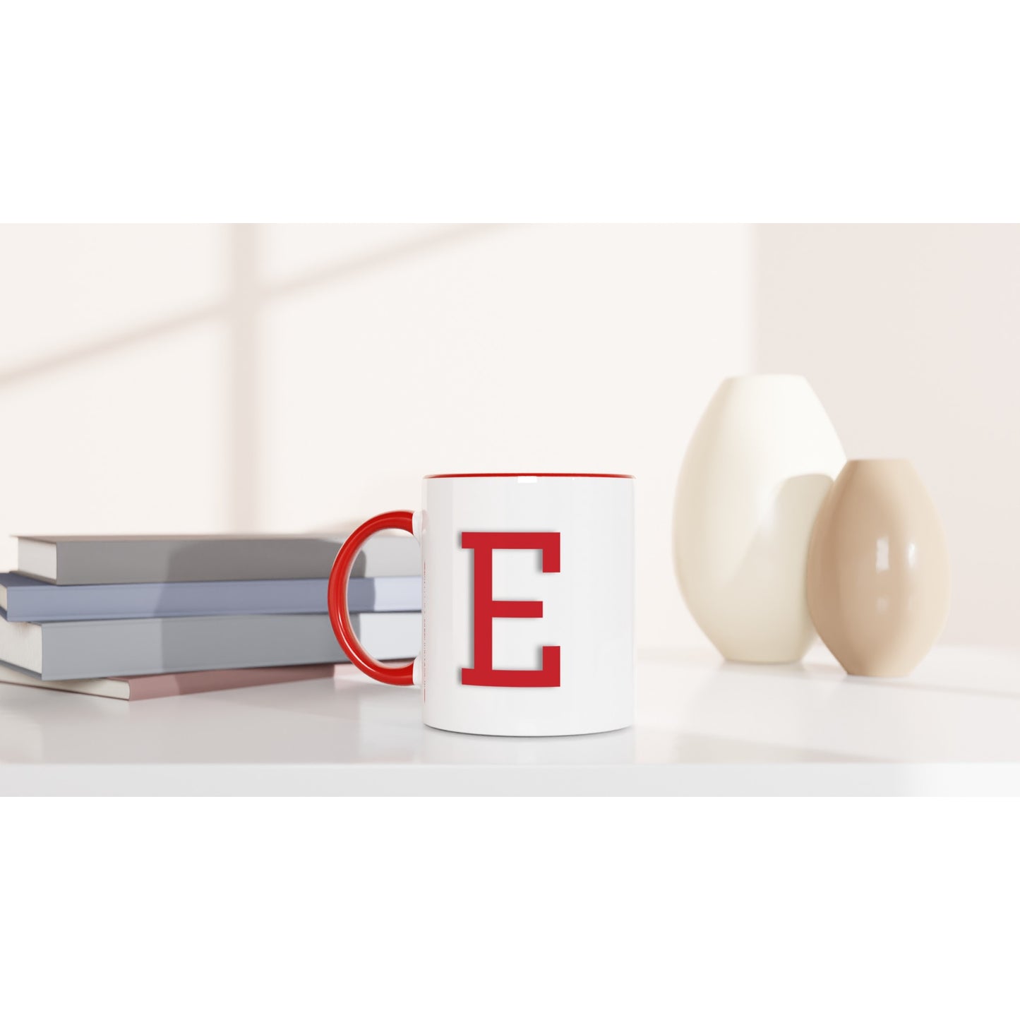 'E' Letter Mug