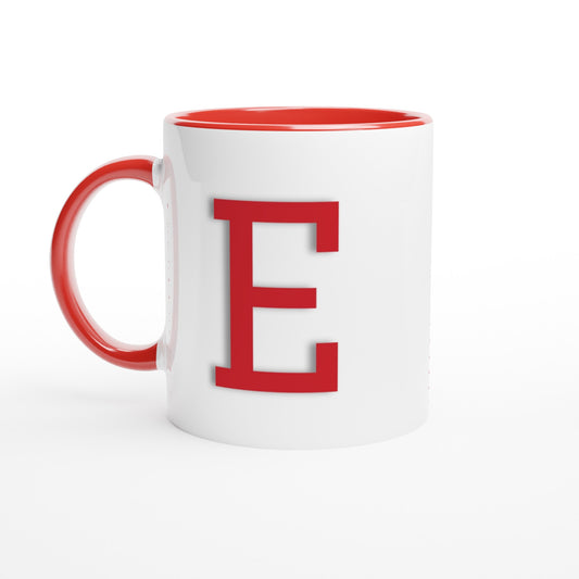 'E' Letter Mug