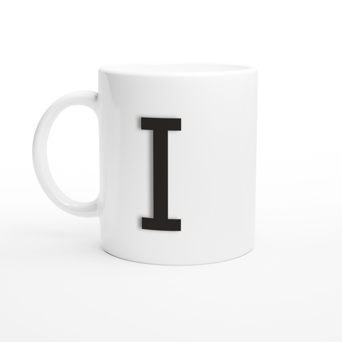 'I' Letter Mug