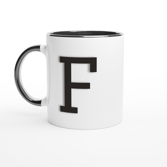 'F' Letter Mug