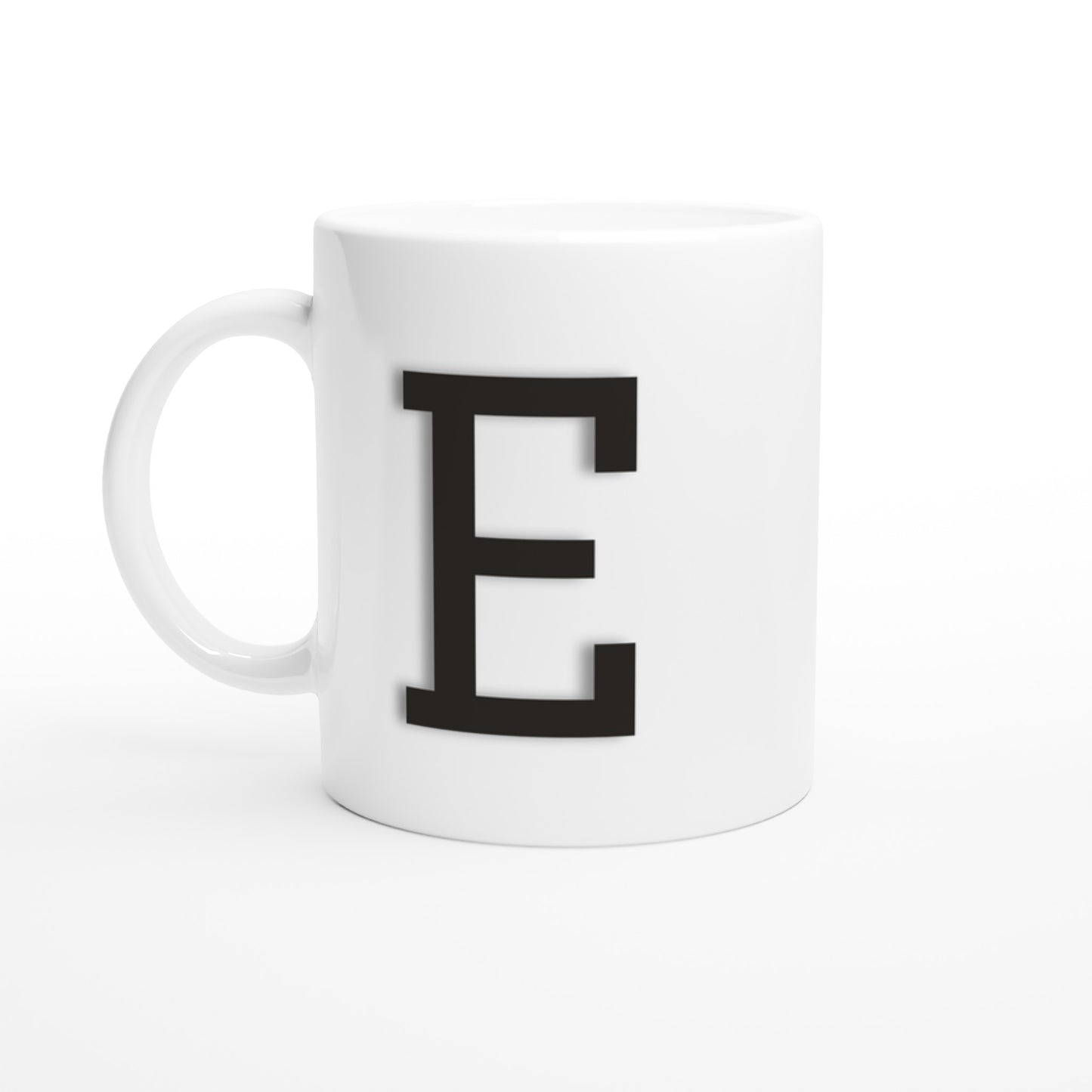 'E' Letter Mug